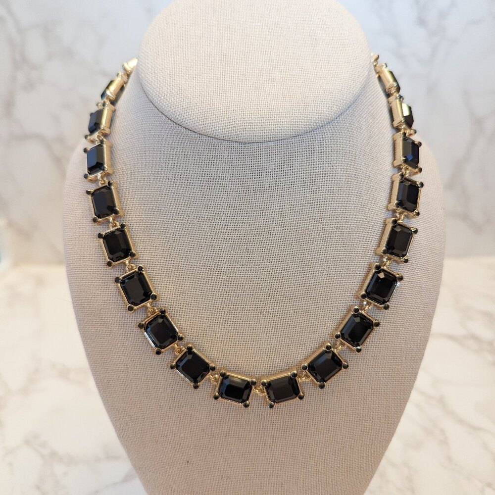 White House Black Market Reversible Goldtone Necklace